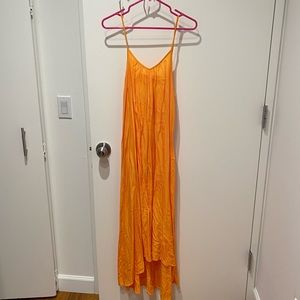 Marigold Silk Maxi Dress